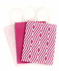 Hallmark 10.7" 12-Pack Assorted Kraft Paper Gift Bags -Department Store Shop 10.7 Prints and Solids 12Pack Assorted Gift Bags 5EGB6051 06