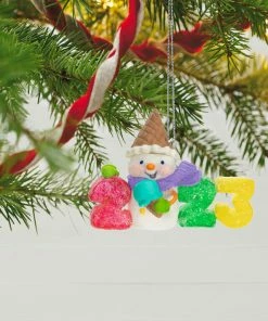 Hallmark Sweet Decade 2023 Ornament -Department Store Shop 2023 Gumdrops and Snowman Keepsake Ornament 1599QXR8027 02