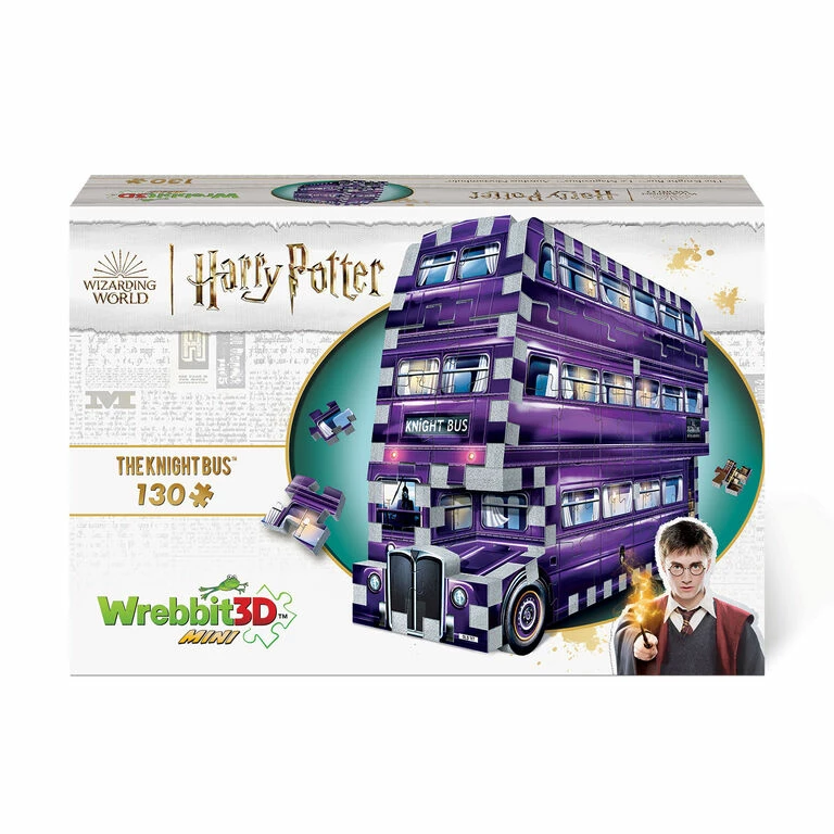 Wrebbit3D Harry Potter Mini Knight Bus 130-Piece Jigsaw Puzzle 1 Wrebbit3D Harry Potter Mini Knight Bus 130-Piece Jigsaw Puzzle