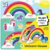 Storytime Toys 3D Unicorn Rainbow House Play Puzzle