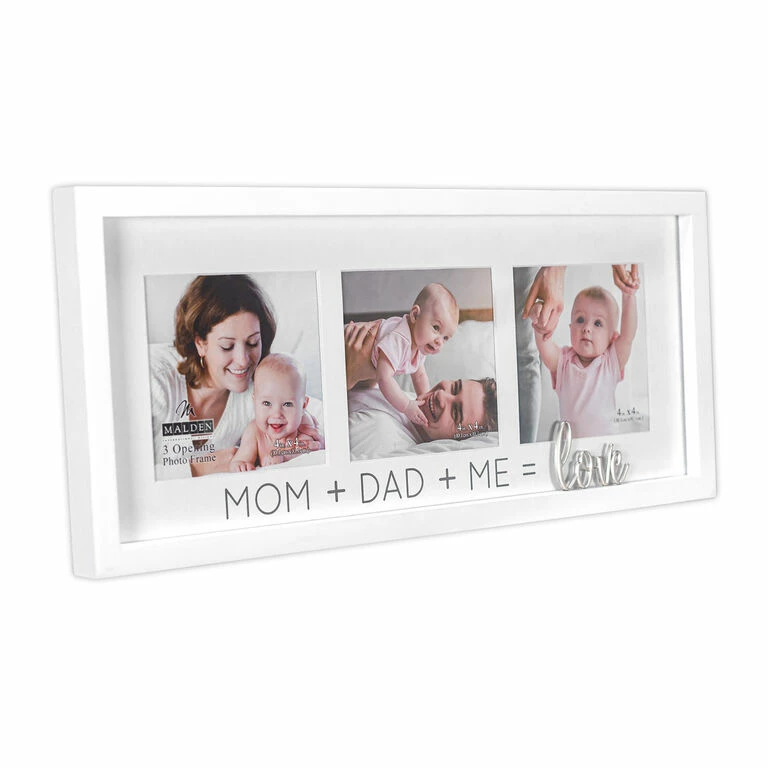 Malden 4x4 Mom, Dad And Me Wood Collage Picture Frame, 15x7 2 Malden 4x4 Mom, Dad And Me Wood Collage Picture Frame, 15x7 - Image 2