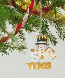 Hallmark 50 Sweet Years Special Edition Ornament 7 Hallmark 50 Sweet Years Special Edition Ornament -Department Store Shop 50 Sweet Years Snowman Keepsake Ornament 1799QGO2509 02