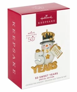 Hallmark 50 Sweet Years Special Edition Ornament 9 Hallmark 50 Sweet Years Special Edition Ornament -Department Store Shop 50 Sweet Years Snowman Keepsake Ornament 1799QGO2509 04
