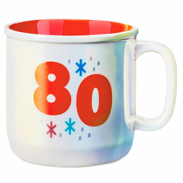 Hallmark 80 Mug, 16 Oz. 1 Hallmark 80 Mug, 16 Oz.