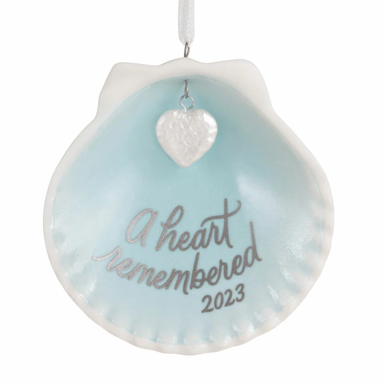 Hallmark A Heart Remembered 2023 Porcelain Ornament 1 Hallmark A Heart Remembered 2023 Porcelain Ornament