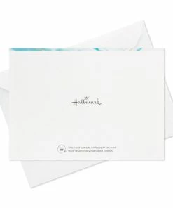 Hallmark Abstract Waves Boxed Blank Sympathy Thank-You Notes, Pack Of 20 -Department Store Shop Abstract Waves Boxed Blank Sympathy ThankYou Notes 5STZ1101 06