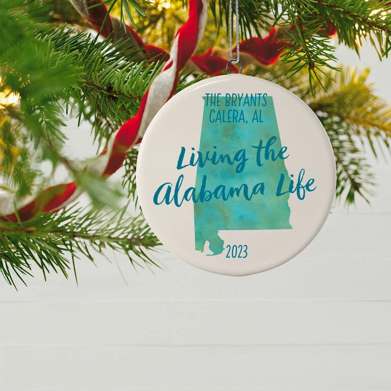 Hallmark Alabama Personalized State Ornament 2 Hallmark Alabama Personalized State Ornament - Image 2