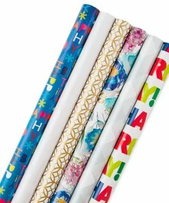 Hallmark All Occasions Wrapping Paper Rolls, 6 Pack