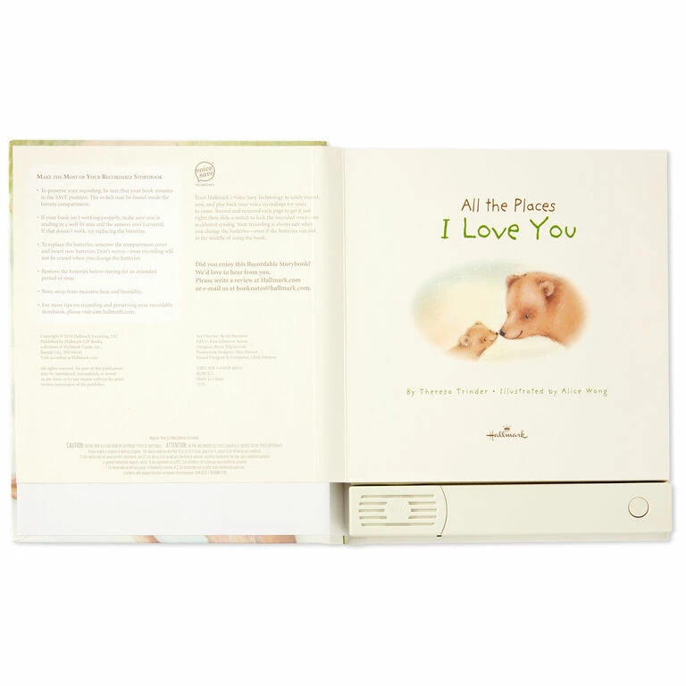 Hallmark All The Places I Love You Recordable Storybook With Music 3 Hallmark All The Places I Love You Recordable Storybook With Music - Image 3