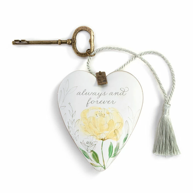 Demdaco Always & Forever Art Heart With Key Stand 1 Demdaco Always & Forever Art Heart With Key Stand