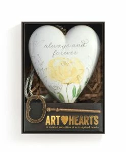 Demdaco Always & Forever Art Heart With Key Stand 7 Demdaco Always & Forever Art Heart With Key Stand -Department Store Shop Always Forever Heart Sculpture With Key 1003480432 04