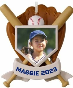 Hallmark America's Pastime Personalized Baseball Photo Ornament