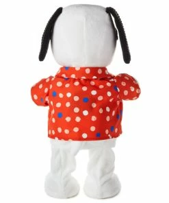 Hallmark Peanuts® Sunshine Vibe Snoopy Musical Plush With Motion, 13.5" -Department Store Shop Animated Snoopy Stuffed Animal in Polka Dot Shirt 1PAJ3530 03