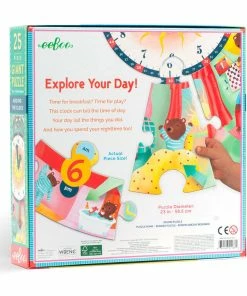 Eeboo Around The Clock 25-Piece Giant Jigsaw Puzzle For Kids 6 Eeboo Around The Clock 25-Piece Giant Jigsaw Puzzle For Kids -Department Store Shop Around the Clock 25Piece Giant Jigsaw Puzzle PZCLK 03