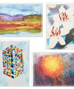 Hallmark ArtLifting Nature And Abstracts Blank Note Cards Assortment, Box Of 24 -Department Store Shop ArtLifting Nature Art Assorted Boxed Blank Cards 3SOM1334 03