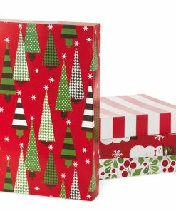 Hallmark Assorted 12-Pack Designed Christmas Shirt Boxes