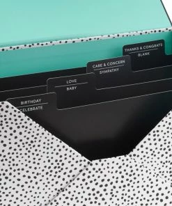 Hallmark Assorted All-Occasion Handmade Greeting Cards In Black Scattered Dot Organizer -Department Store Shop Assorted AllOccasion Greeting Cards in Organizer 5EBN1121 06