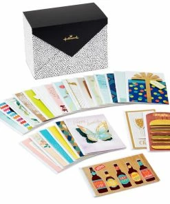 Hallmark Assorted All-Occasion Handmade Greeting Cards In Black Scattered Dot Organizer -Department Store Shop Assorted AllOccasion Greeting Cards in Organizer 5EBN1121 07