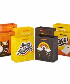 Hallmark 6.5" Assorted 8-Pack Happy Halloween Small Gift Bags