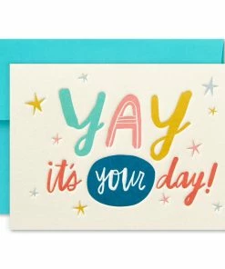 Hallmark Assorted Modern Lettering Blank Note Cards, Box Of 24 -Department Store Shop Assorted Modern Lettering Blank Note Cards 1499TYN2430 04
