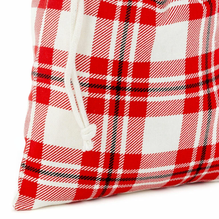 Hallmark 10" Assorted Plaid 3-Pack Fabric Gift Bags 3 Hallmark 10" Assorted Plaid 3-Pack Fabric Gift Bags - Image 3