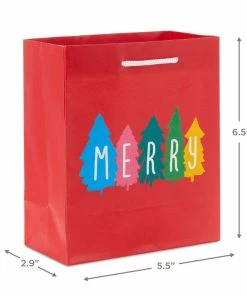 Hallmark 6.5" Sweet Surprises 8-Pack Small Christmas Gift Bags Assortment 8 Hallmark 6.5" Sweet Surprises 8-Pack Small Christmas Gift Bags Assortment -Department Store Shop Assorted Small Christmas Gift Bags 5XGB1430 03