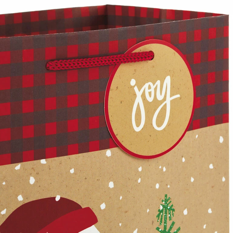 Hallmark Assorted Rustic Designs 8-Pack Small, Medium And Large Christmas Gift Bags 5 Hallmark Assorted Rustic Designs 8-Pack Small, Medium And Large Christmas Gift Bags - Image 5