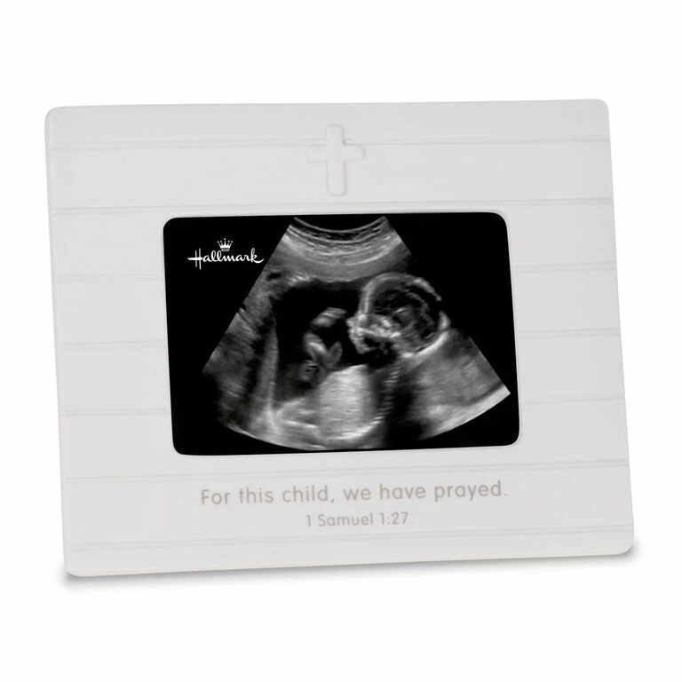 Hallmark For This Child We Prayed Sonogram Porcelain Picture Frame, 3.75x2.5 1 Hallmark For This Child We Prayed Sonogram Porcelain Picture Frame, 3.75x2.5