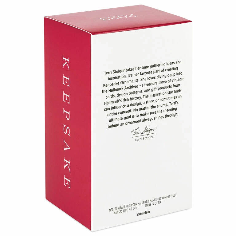 Hallmark Baby's First Christmas Rattle 2023 Porcelain Ornament 5 Hallmark Baby's First Christmas Rattle 2023 Porcelain Ornament - Image 5