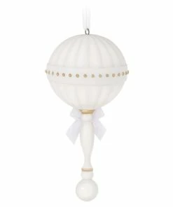 Hallmark Baby's First Christmas Rattle 2023 Porcelain Ornament 11 Hallmark Baby's First Christmas Rattle 2023 Porcelain Ornament -Department Store Shop Babys 1st Christmas Rattle Keepsake Ornament 2499QHX3107 06
