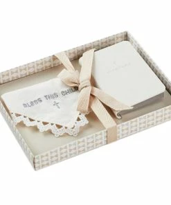 Hallmark Commemorative Handkerchief And First Bible Set -Department Store Shop Babys First Bible Book and Handkerchief Set 1BBY4787 05
