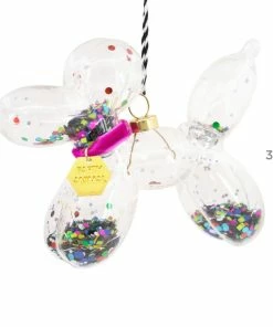 Signature Balloon Dog Premium Glass Hallmark Ornament -Department Store Shop Balloon Animal Dog Premium Glass Christmas Ornament 1HDL2168 03