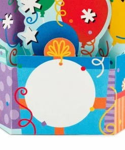 Hallmark Balloon Bouquet Boxed Pop-Up Birthday Cards, Pack Of 8 -Department Store Shop Balloon Bouquet Boxed Birthday Cards 5STZ1173 05
