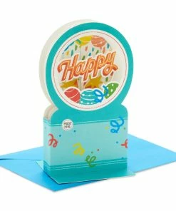 Hallmark All The Happiness Snow Globe Musical 3D Birthday Card With Motion