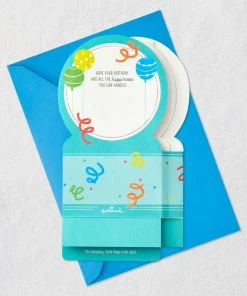 Hallmark All The Happiness Snow Globe Musical 3D Birthday Card With Motion -Department Store Shop Balloons Snow Globe Musical Motion 3DBirthday Card 1299WDR1212 07