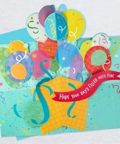 Hallmark 16" Fun Balloons Pop-Up Jumbo Birthday Card -Department Store Shop Balloons for Fun Birthday Card 1299CBG1009 04