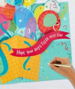 Hallmark 16" Fun Balloons Pop-Up Jumbo Birthday Card -Department Store Shop Balloons for Fun Birthday Card 1299CBG1009 07