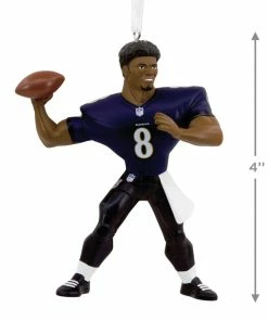 NFL Baltimore Ravens Lamar Jackson Hallmark Ornament 7 NFL Baltimore Ravens Lamar Jackson Hallmark Ornament -Department Store Shop Baltimore Ravens Lamar Jackson Christmas Ornament 1OSL2097 03