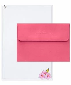 Hallmark Marjolein Bastin Pink Flowers Stationery Set, 40 Sheets -Department Store Shop Bastin Pink Flowers Blank Sheets Stationery Set 1STN1142 03
