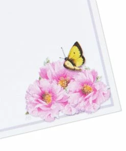 Hallmark Marjolein Bastin Pink Flowers Stationery Set, 40 Sheets -Department Store Shop Bastin Pink Flowers Blank Sheets Stationery Set 1STN1142 05