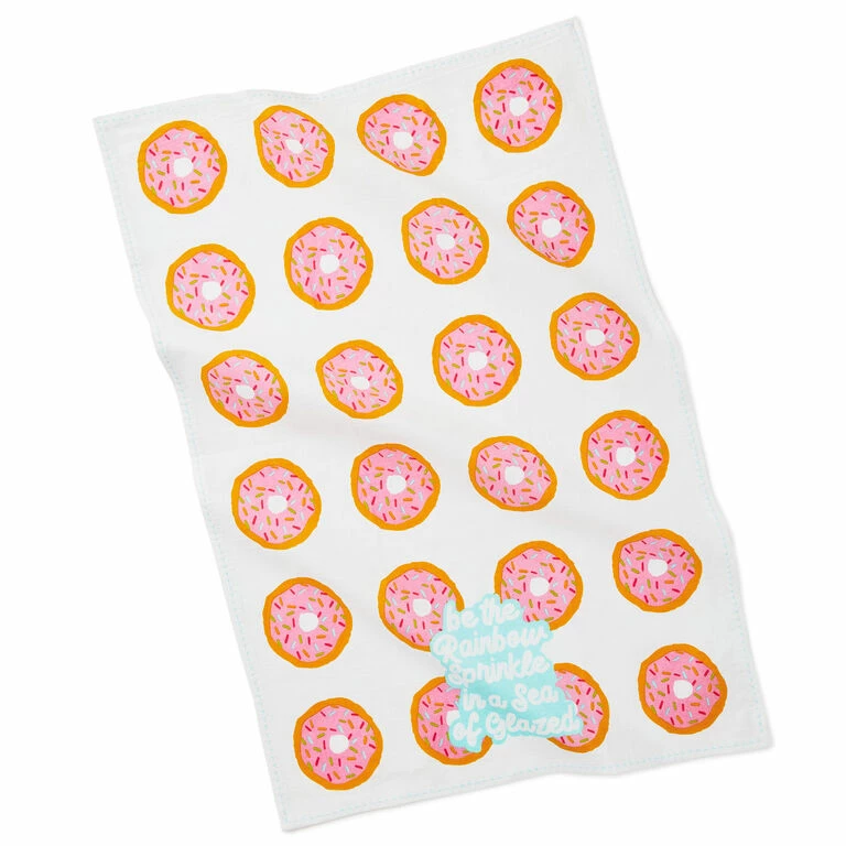 Hallmark Be The Rainbow Sprinkle Donut Tea Towel 2 Hallmark Be The Rainbow Sprinkle Donut Tea Towel - Image 2