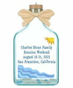 Hallmark A Day At The Beach Sun & Waves Personalized Text Ornament