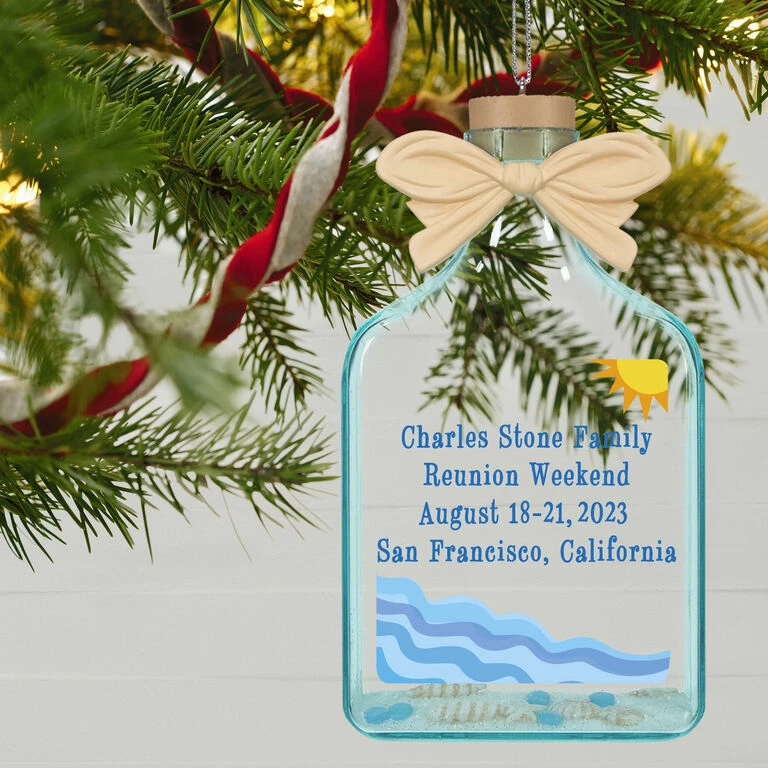 Hallmark A Day At The Beach Sun & Waves Personalized Text Ornament 2 Hallmark A Day At The Beach Sun & Waves Personalized Text Ornament - Image 2