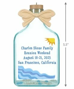 Hallmark A Day At The Beach Sun & Waves Personalized Text Ornament 5 Hallmark A Day At The Beach Sun & Waves Personalized Text Ornament -Department Store Shop Beach Glass Bottle Personalized Christmas Ornament 2499QHE2118B1 03