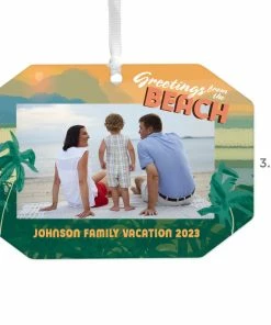 Hallmark Beach Vacation Personalized Text And Photo Metal Ornament 5 Hallmark Beach Vacation Personalized Text And Photo Metal Ornament -Department Store Shop Beach Vacation Personalized Christmas Ornament 1OFM1001B8 03