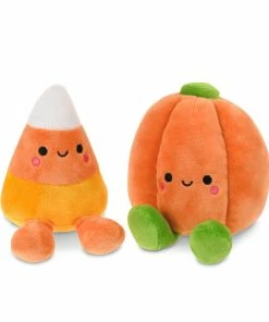 Hallmark Better Together Candy Corn And Pumpkin Magnetic Plush, 5.5"