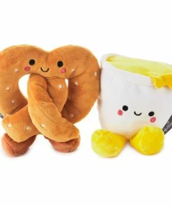 Hallmark Better Together Pretzel And Cheese Dip Magnetic Plush, 5"