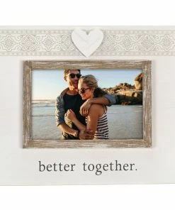Malden Better Together Rustic Wood Picture Frame, 4x6