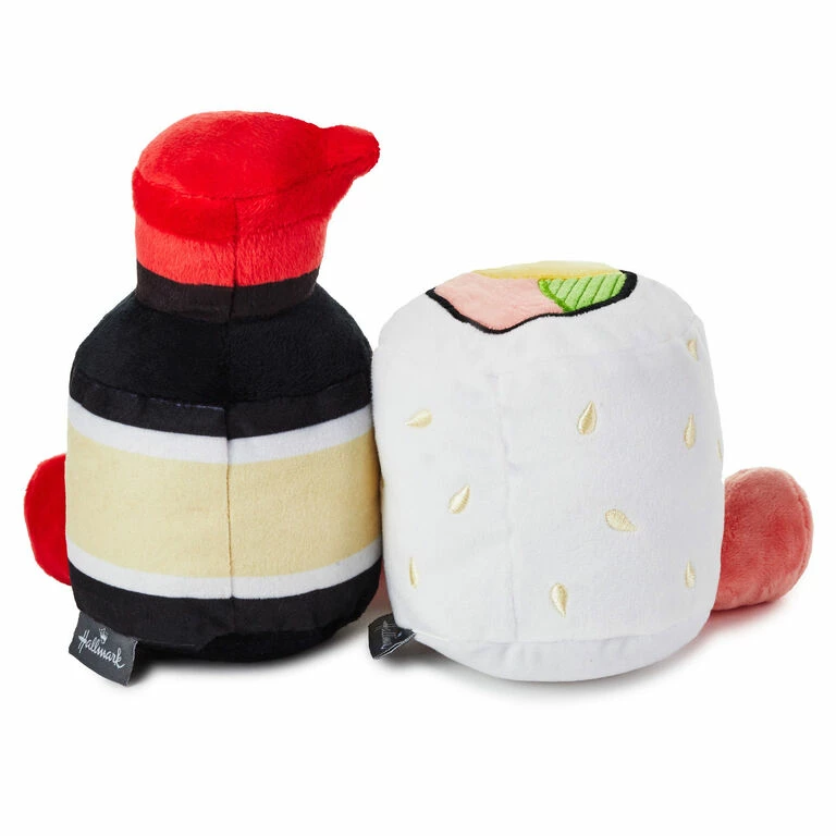 Hallmark Better Together Sushi And Soy Sauce Magnetic Plush, 5.25" 2 Hallmark Better Together Sushi And Soy Sauce Magnetic Plush, 5.25" - Image 2