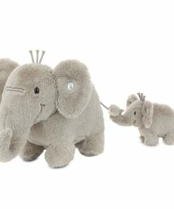 Hallmark Big And Little Elephant Singing Stuffed Animals With Motion, 8"